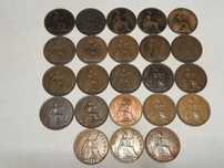 Продам монеты Великобритании 1 пенни 1882-1967.