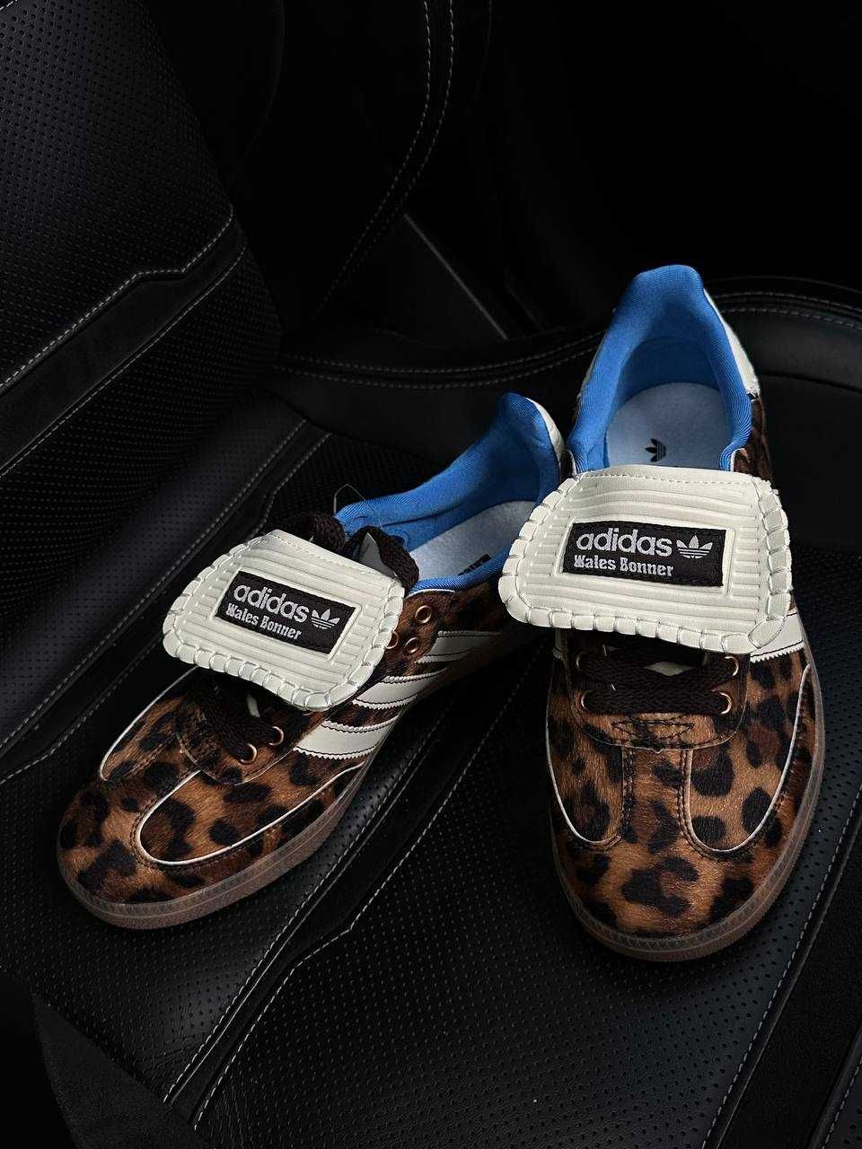 Женские кроссовки Adidas Samba Wales Bonner Leopard низкие кеды