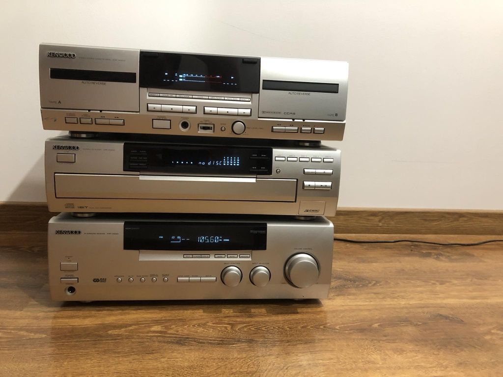 Kenwood wieża segment  v5020 5 CD amplituner  klasyk REWELACYJNY STAN