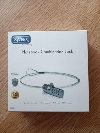 Nowa linka zabezpieczająca do laptopa sweex notebook combination lock