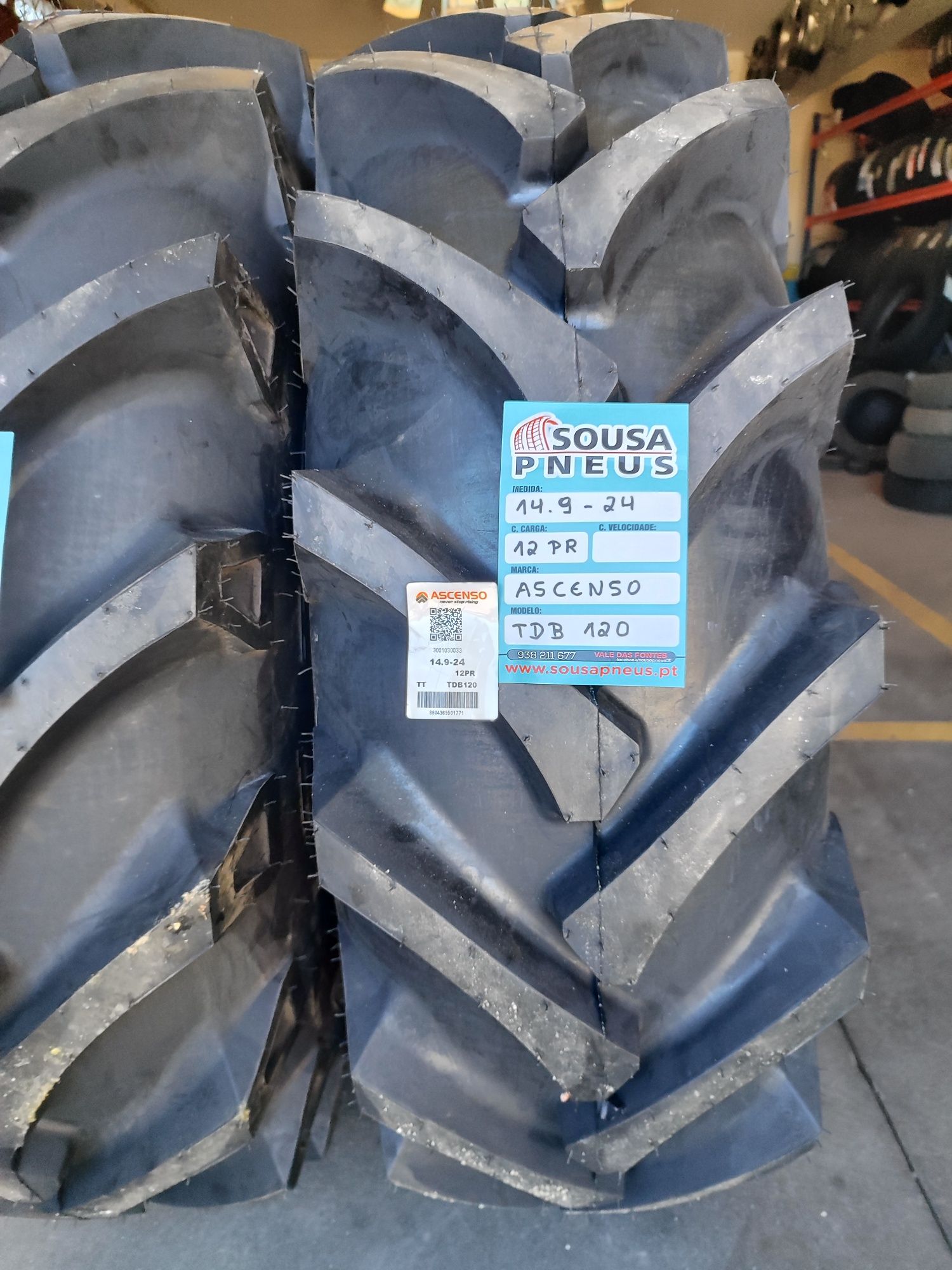 2 pneus novos Ascenso 14.9 -24 - Oferta dos Portes