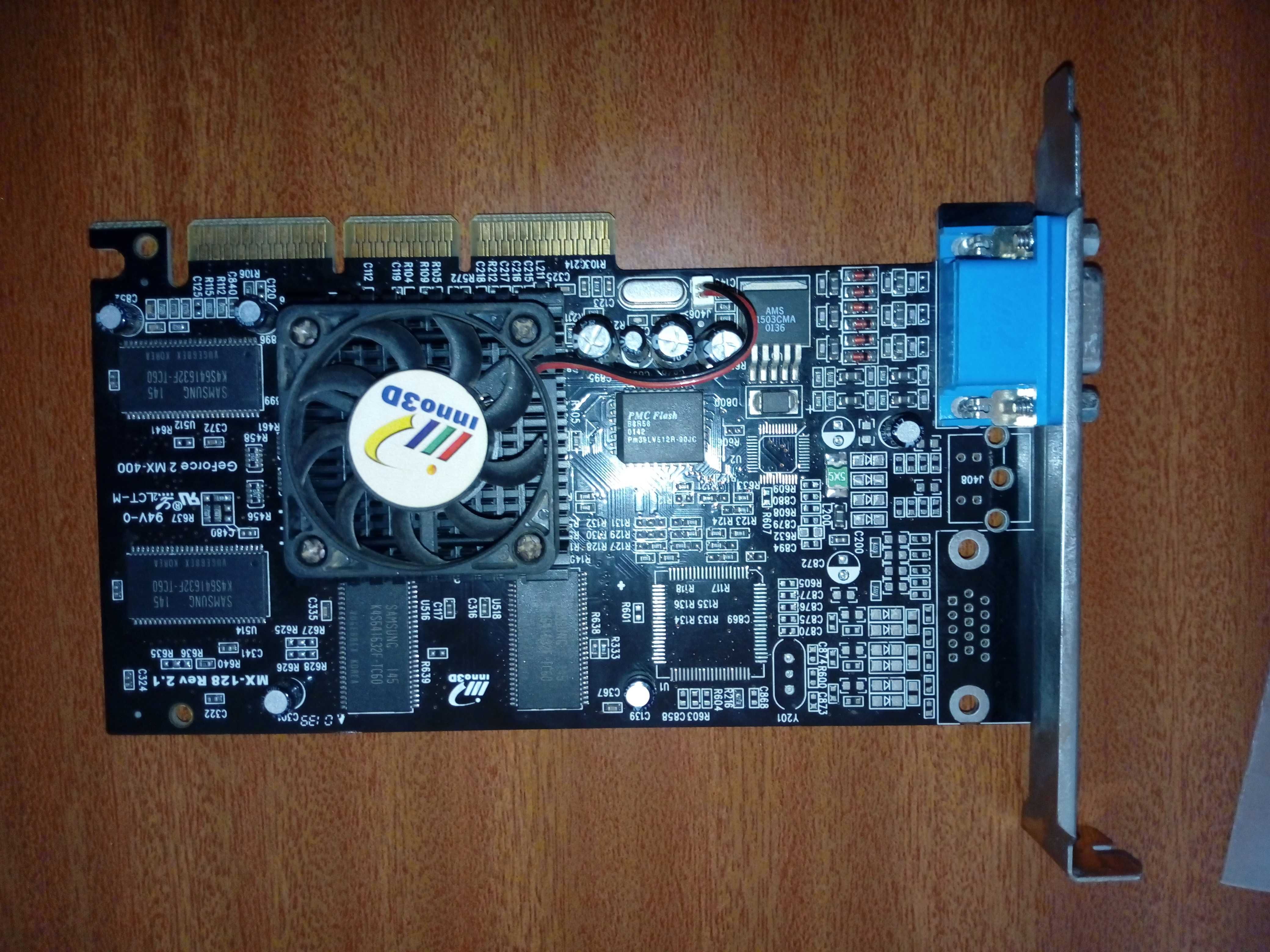 Placa Gráfica Inno3D AGP Nvidia Geforce 2 MX 400 / 64 MB + cd drivers