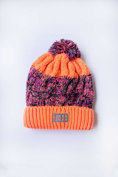 Шапка зимова осіння тепла для дівчинки 50 см 51 см 52 см 53 см 54 см