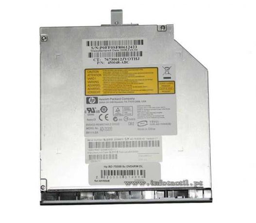 HP 530 Laptop AD-7530B Dvd/Cd Regravável Drive