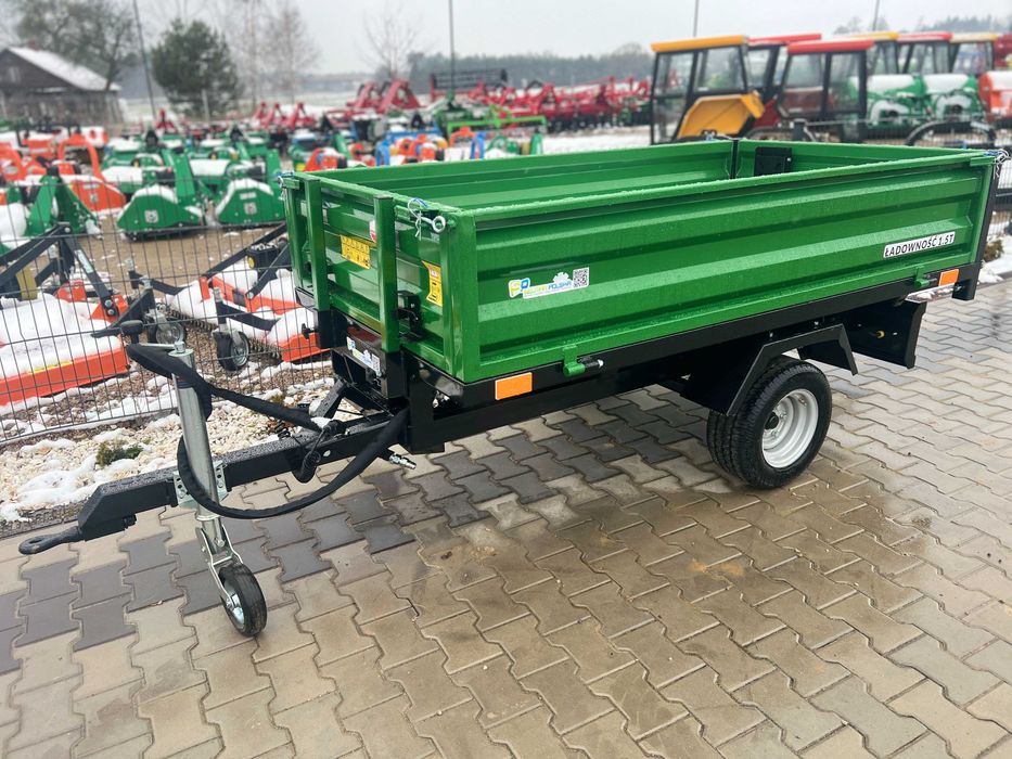 Przyczepka przyczepa 1.5 - 2T z Kiprem i oświetleniem TANdem -RATY--