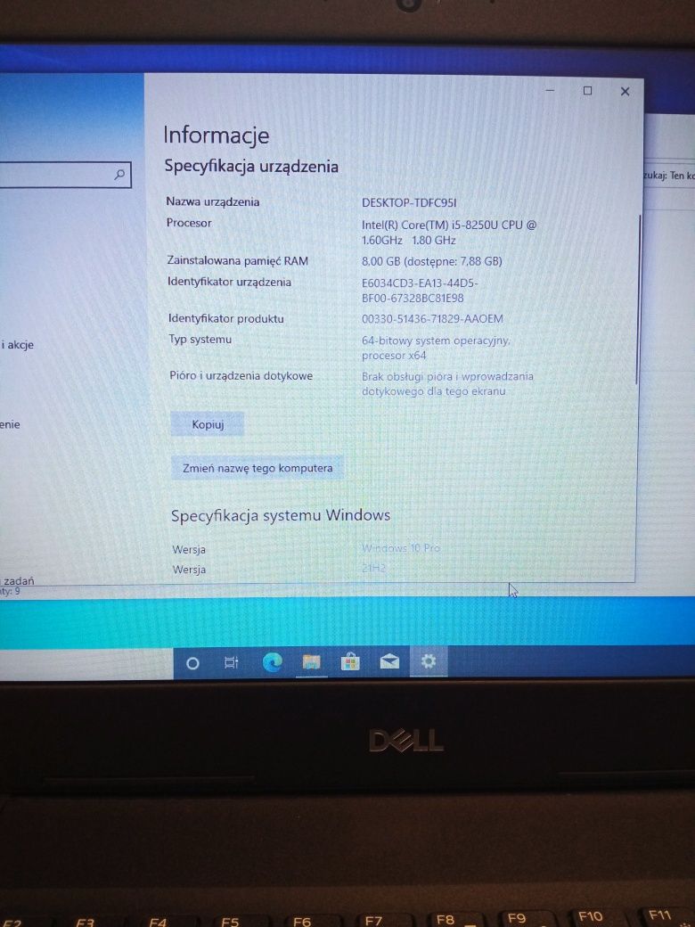 Dell latitude 3490 i5 8250 8 GB DDR4