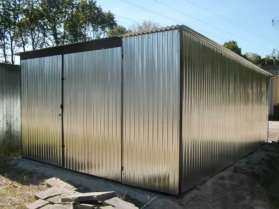 Garaż blaszany 4x6 ocynkowany I gatunek transport i montaż gratis