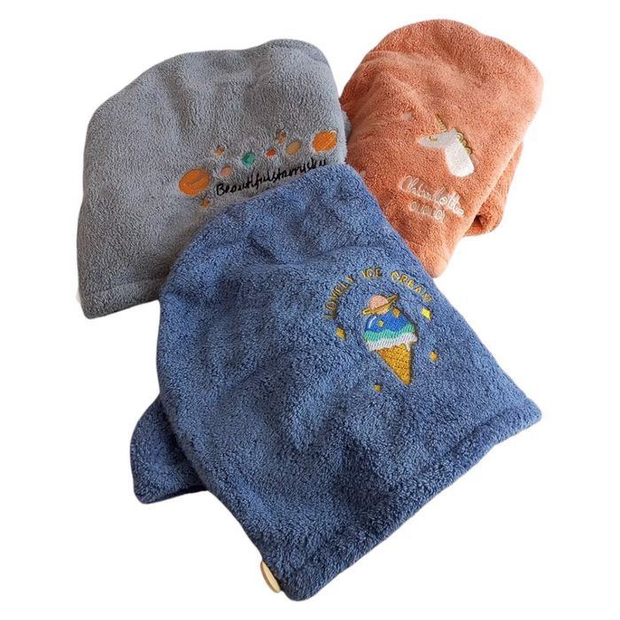 ręcznik na głowę turban z mikrofibry do włosów x3