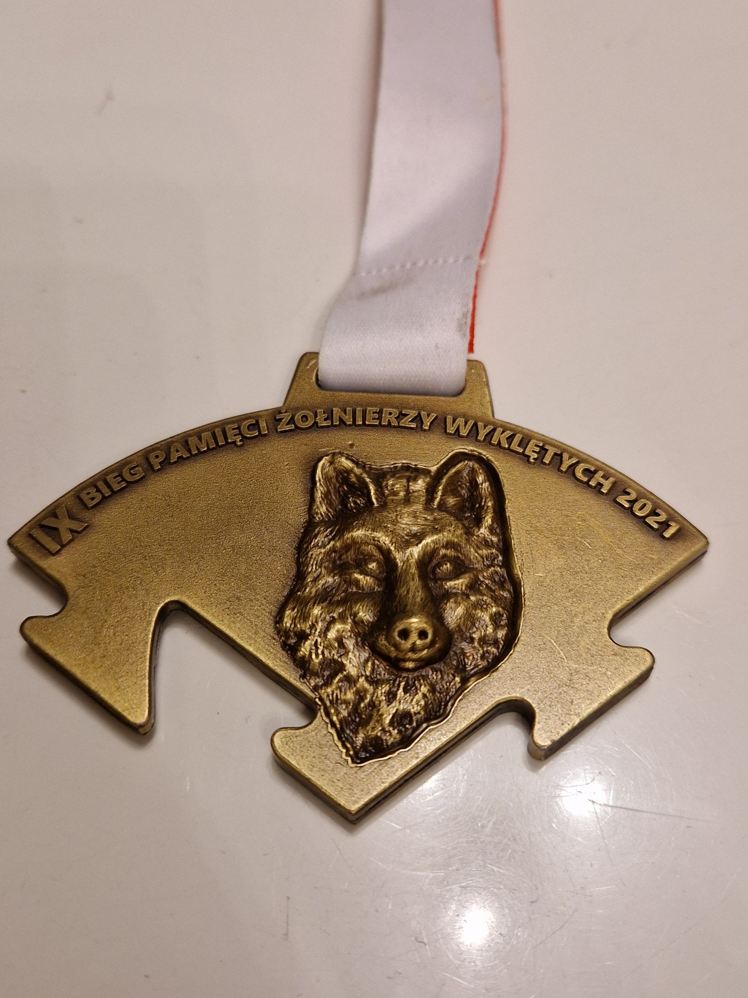 Medal tropem wilczym bieg pamięci Żołnierzy Wyklętych