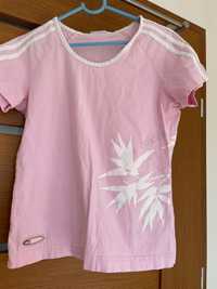 t shirt adidas róż 146/154