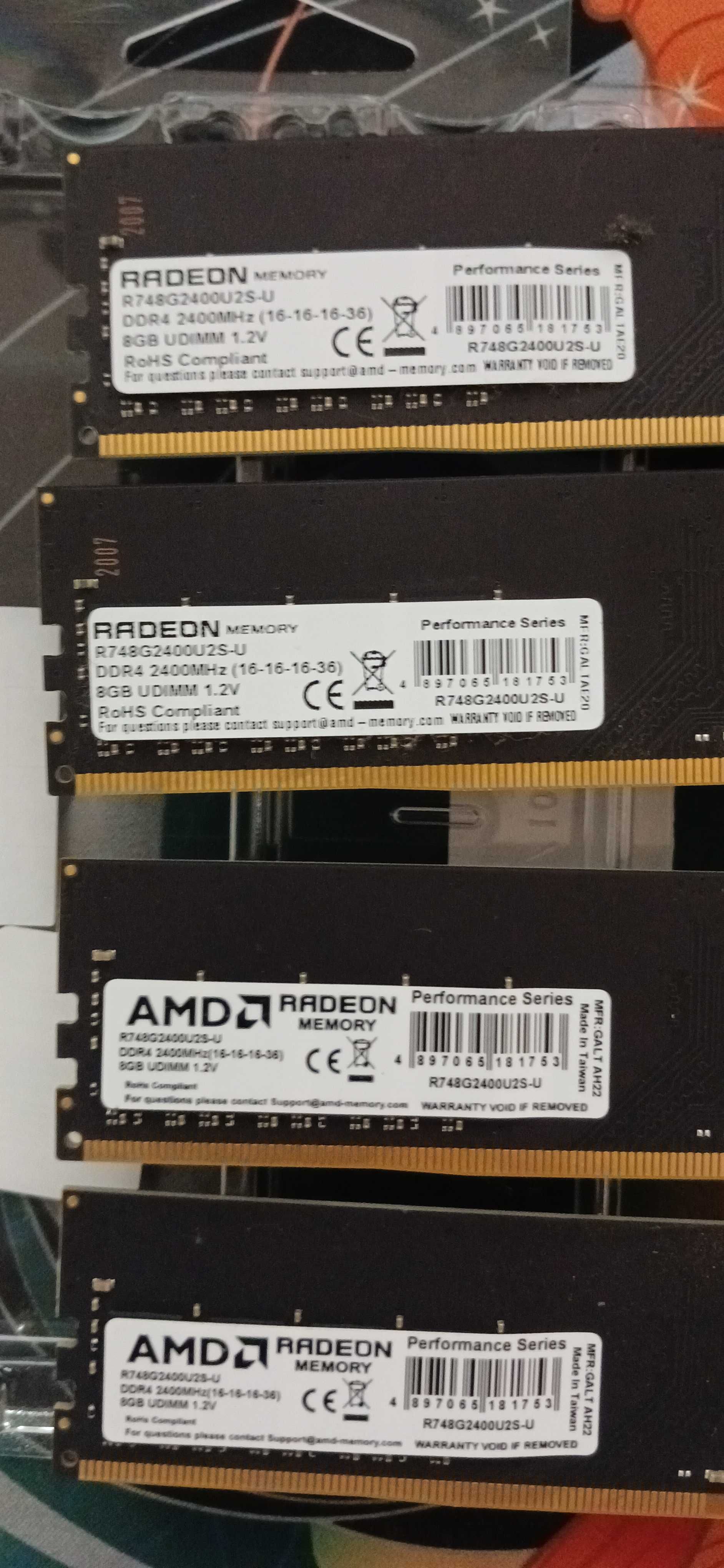 AMD DDR4-2400 8192MB PC4-19200 R7 Performance Series [4x8GB или 2x8GB]