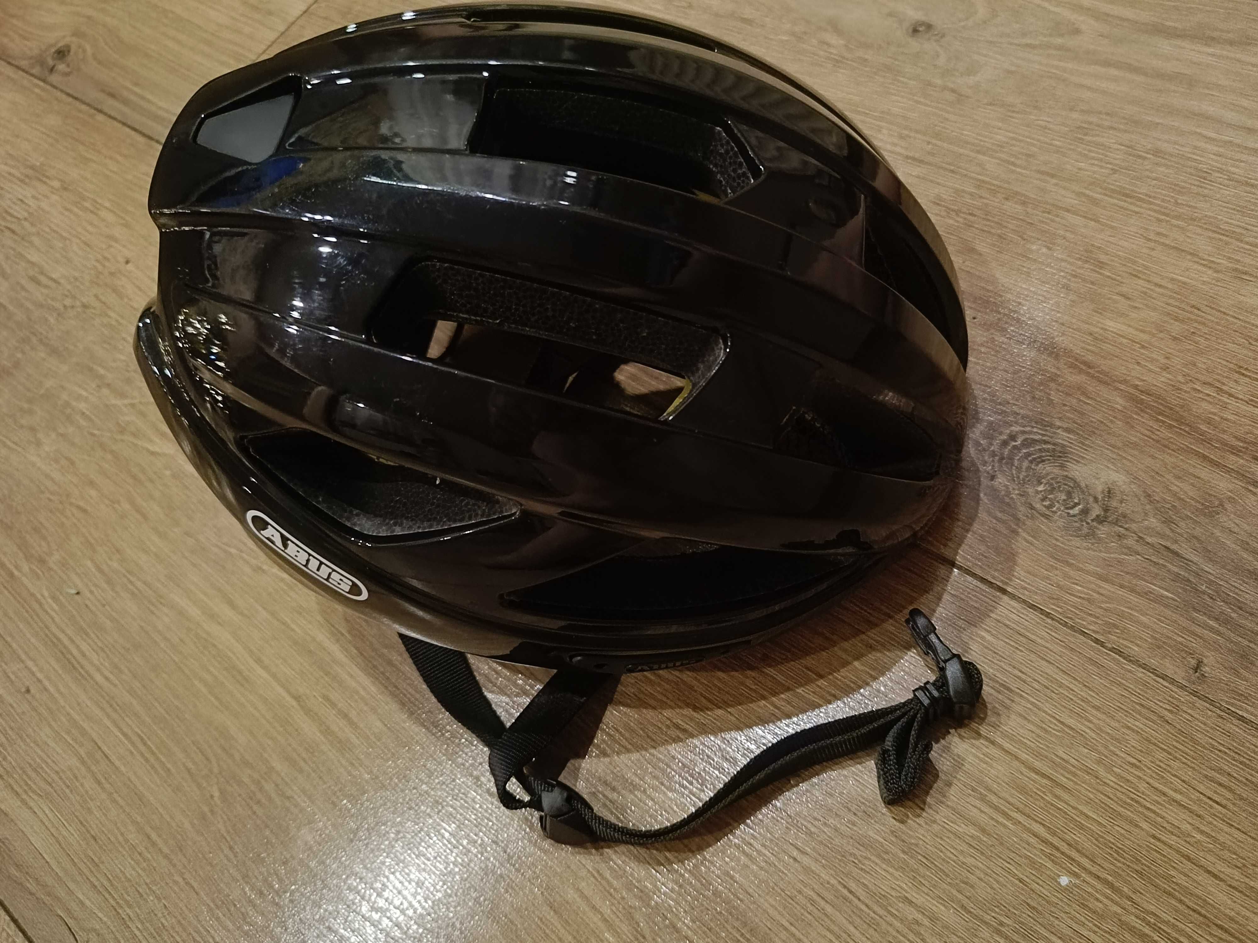 Abus Macator MIPS shiny black M 52-58cm kask rowerowy