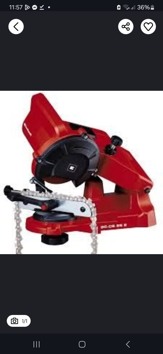 Elektryczna Ostrzałka do łańcuchów pilarek GC-CS 85 E 230 V Einhell