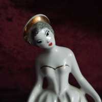 Figurka porcelanowa dama tancerka Steatyt vintage
