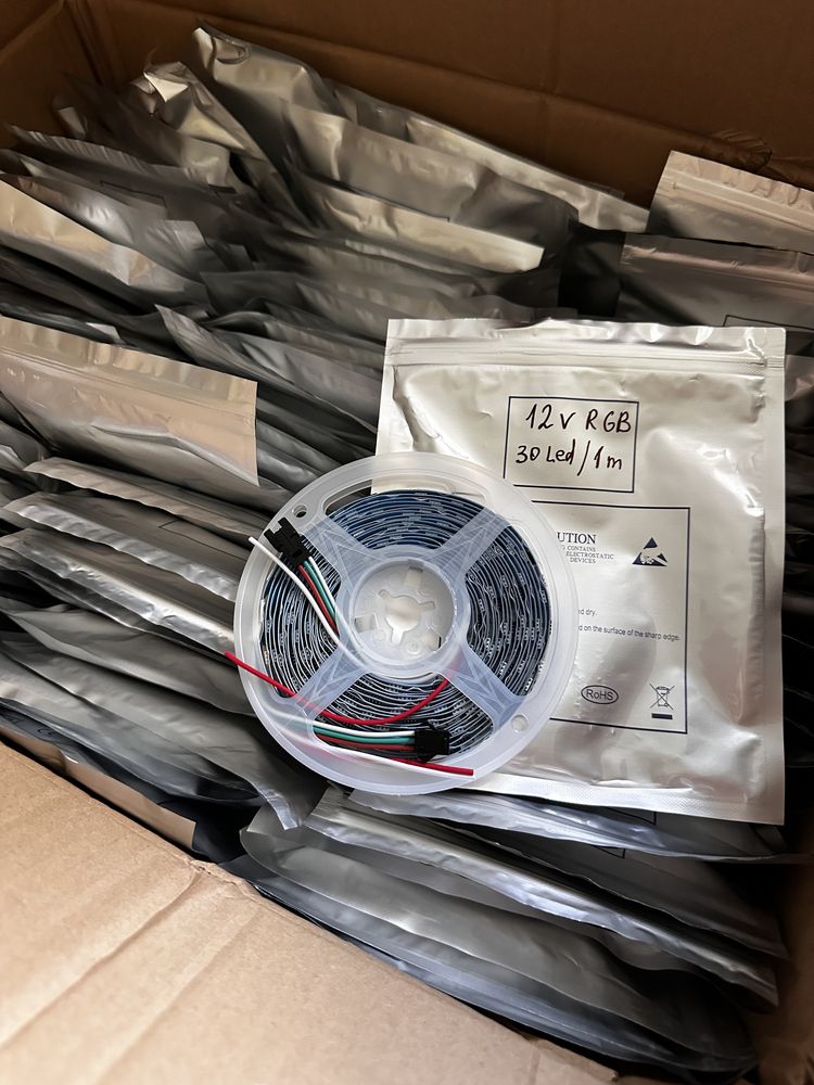Led стрічка ws2812 RGB Світлодіодна smd5050 IP20