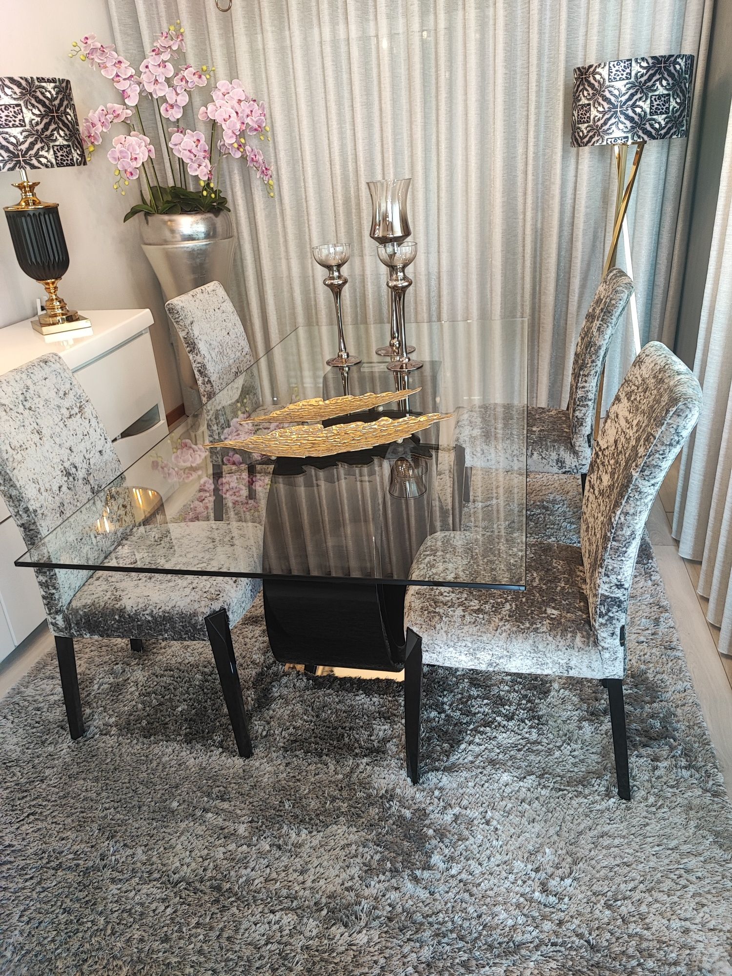 Mesa de vidro para sala -  Como Nova