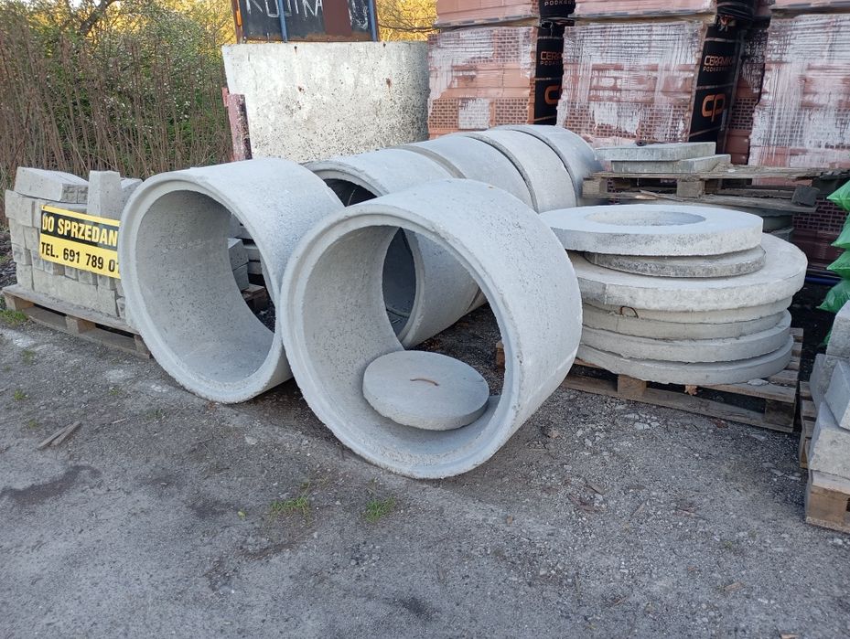 Kręgi betonowe różne rozmiary.