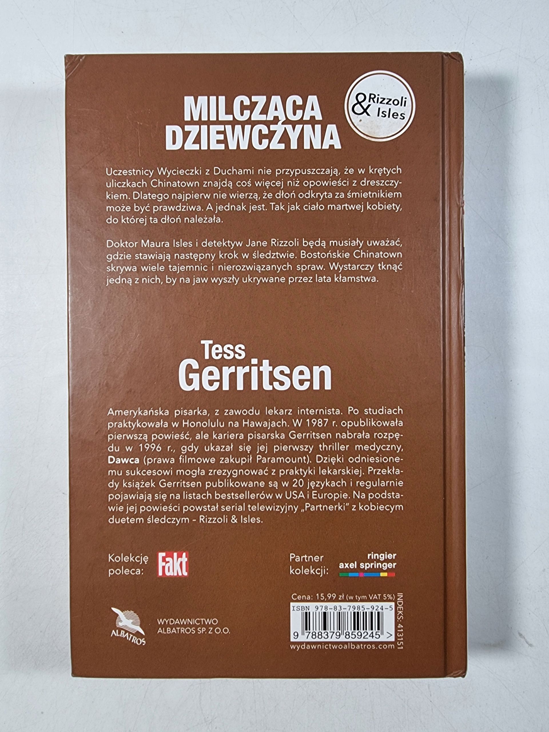 Milcząca Dziewczyna / Anatomia Zbrodni Tom 13 / Tess Gerritsen