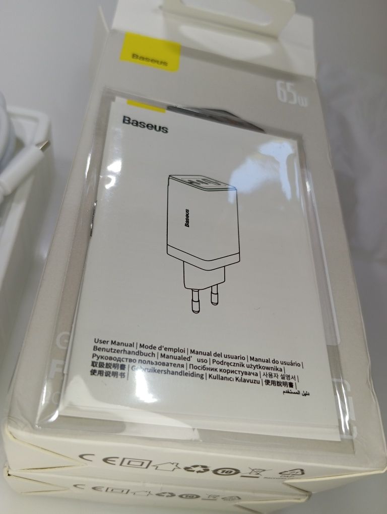 ‼️Зарядний‼️  Baseus GaN Pro 65w  блок питания/живлення Type-C USB‼️