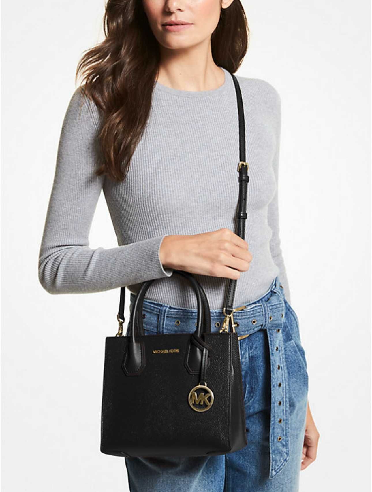 -56% Torebka damska MERCER Medium Pebbled Leather crossbody Bag