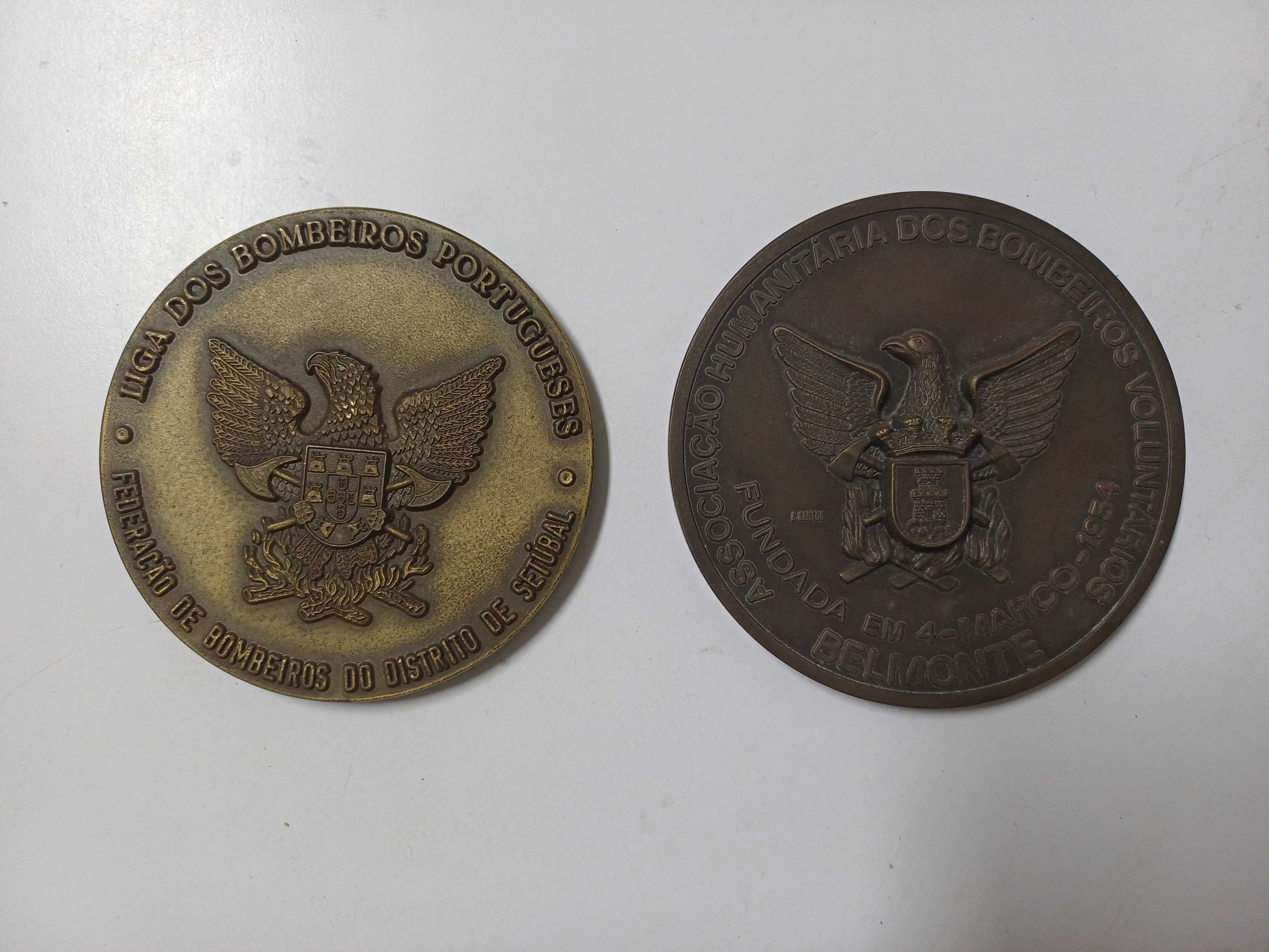 Medalhas alusivas aos bombeiros 5 unidades