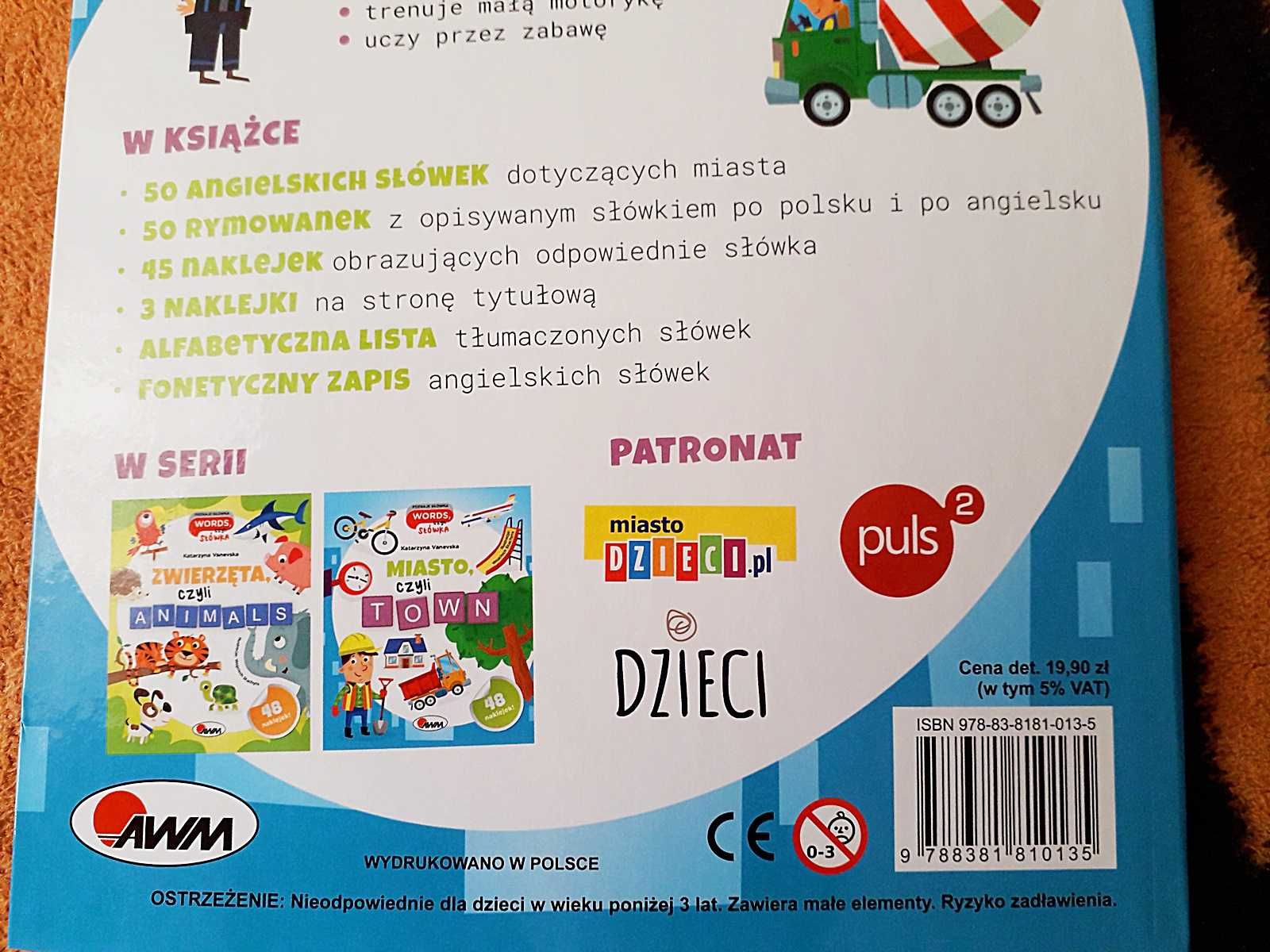 NOWA książka edukacyjna dla dziecka z naklejkami BAWI, UCZY