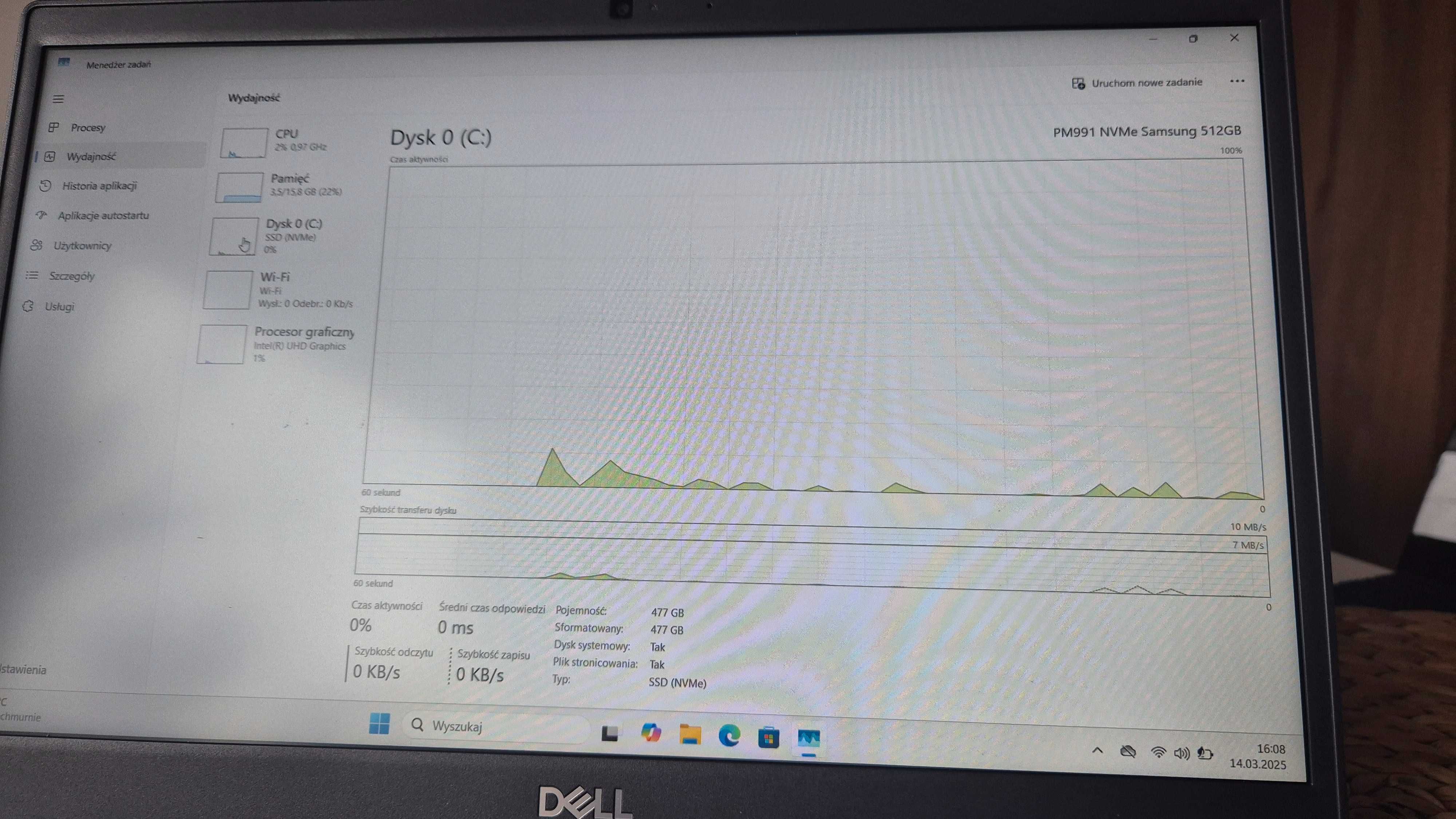 Laptop Dell Latitude 3410 i7-10510U 16GB 512GB NVMe Windows 11 Pro