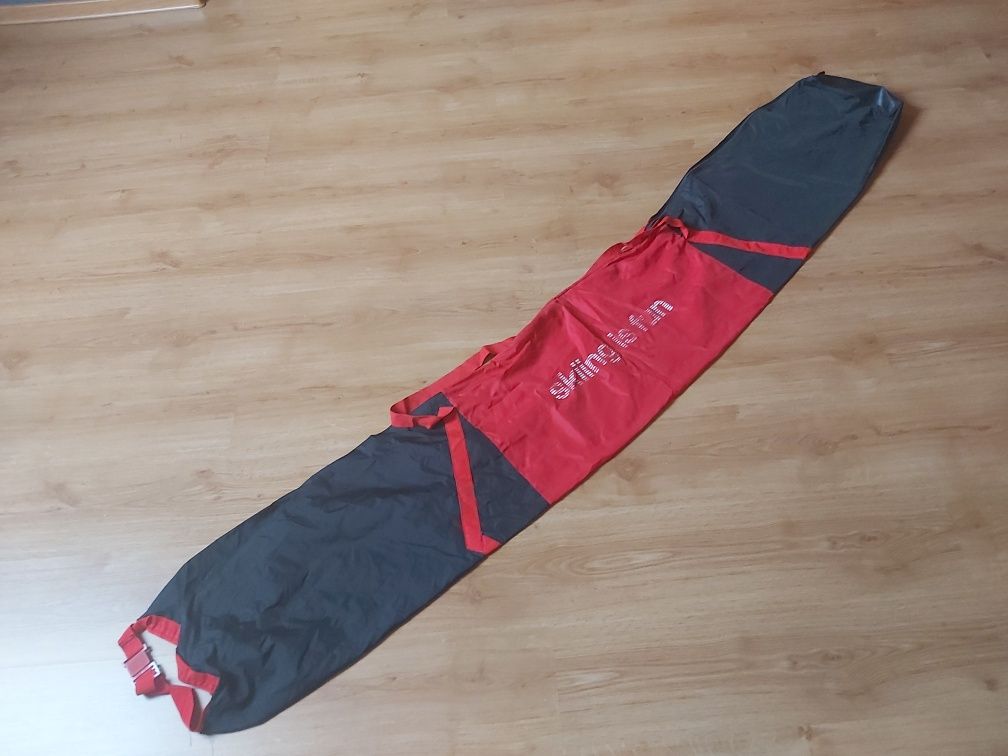 Pokrowiec na narty (tekstylny) plus 2 rzepy do nart