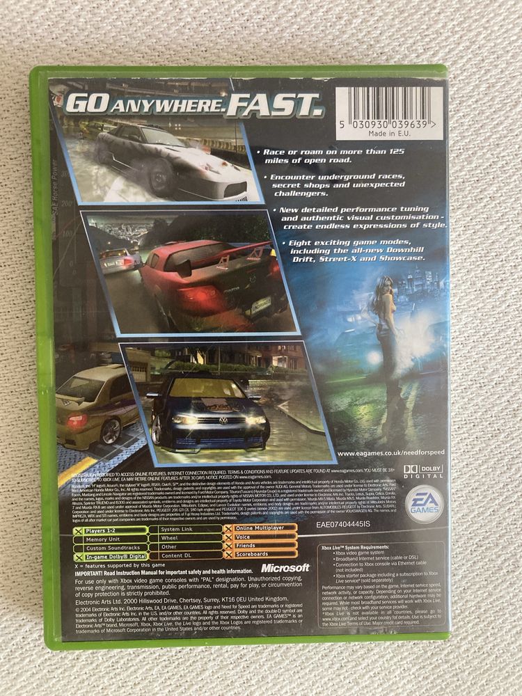 Need for speed underground 2 xbox nfs