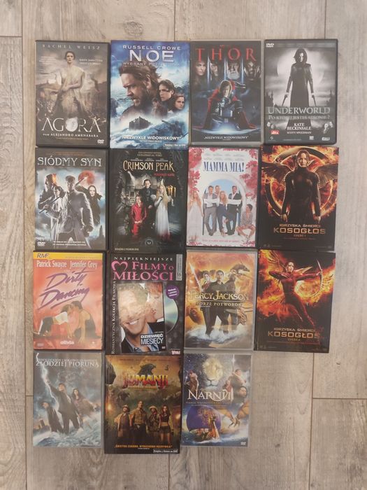 Zestaw 15 filmów DVD
