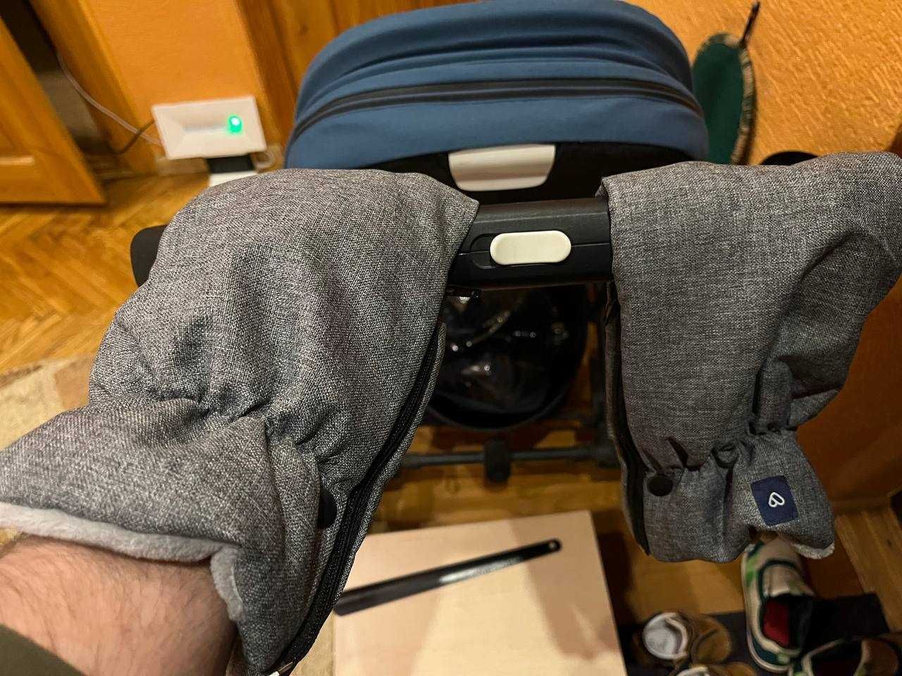 Прогулянкова коляска Cybex Balios S lux + дощовик + зимові рукавички
