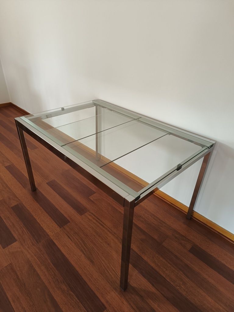 Mesa de Vidro Extensível