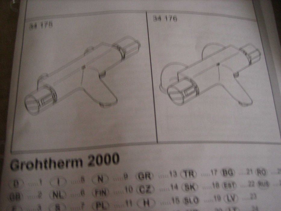Misturadora de duche termostática Grohe Grohtherm 2000