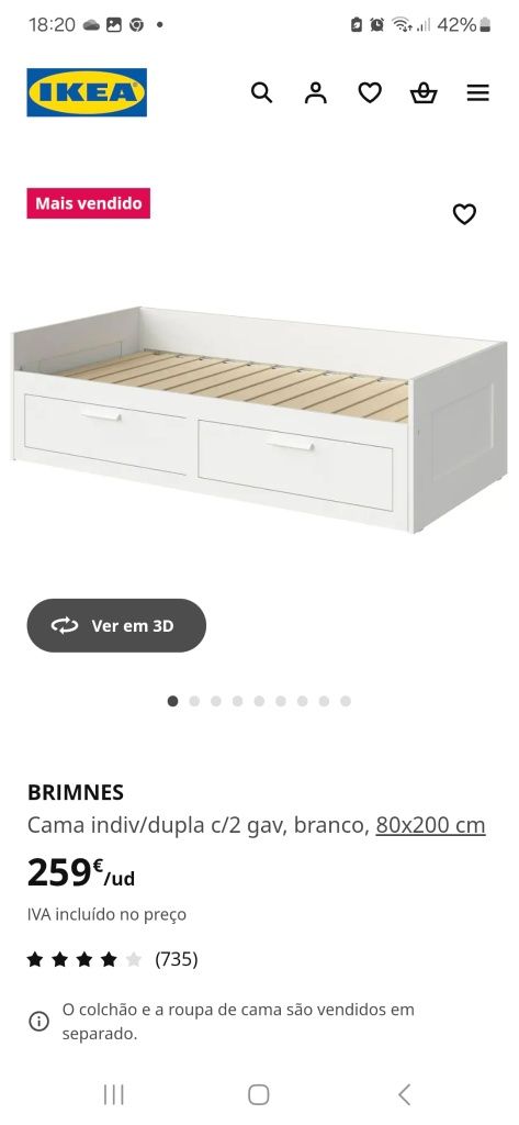 Cama de criança   de abrir