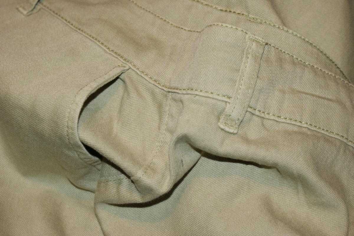 Next oliwka khaki casual spodnie damskie szerokie nogawki wygoda 48 50