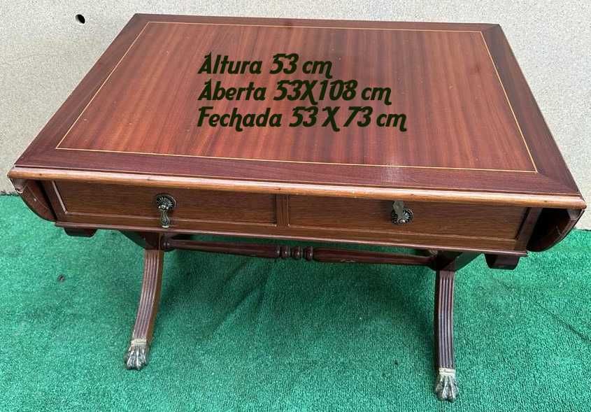 Mesa de centro antiga - Madeira exótica