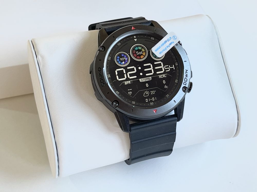 [NOVO] Smartwatch Melanda NX9 (Preto Metal+Silicone)