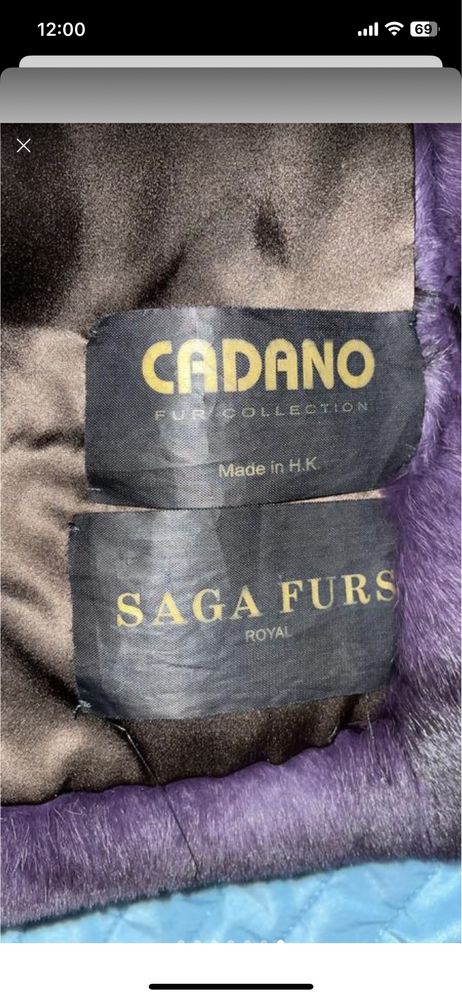 Saga furs Cadano шубка шиншилла( рекс) автоледи жилетка