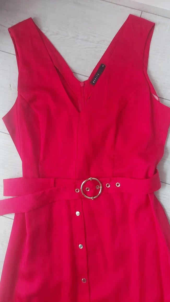 Sukienka Mohito różowo-czerwona 38