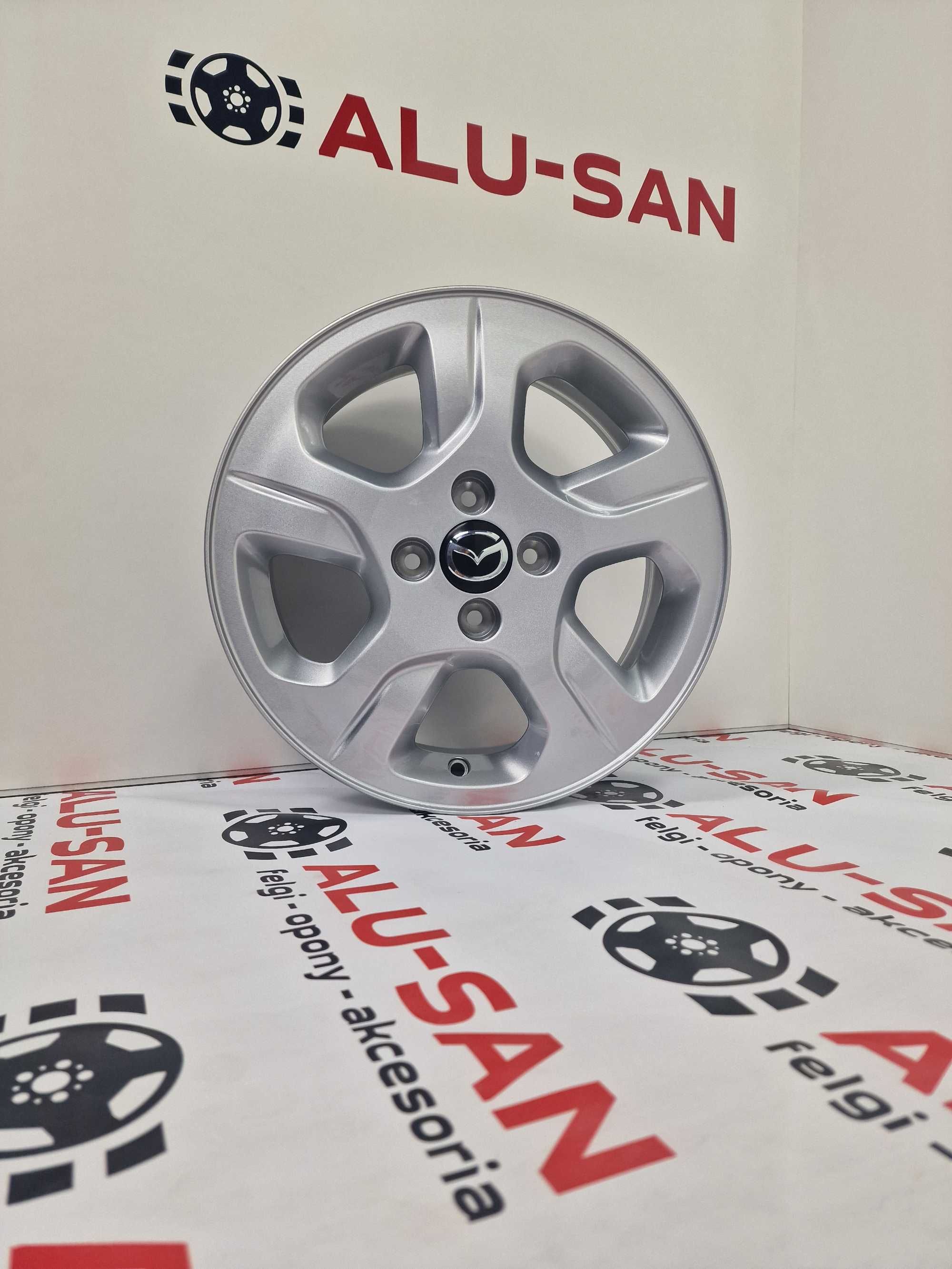 NOWE alufelgi MAZDA 15" 4x100 2 MX-5 DEMIO Srebrne