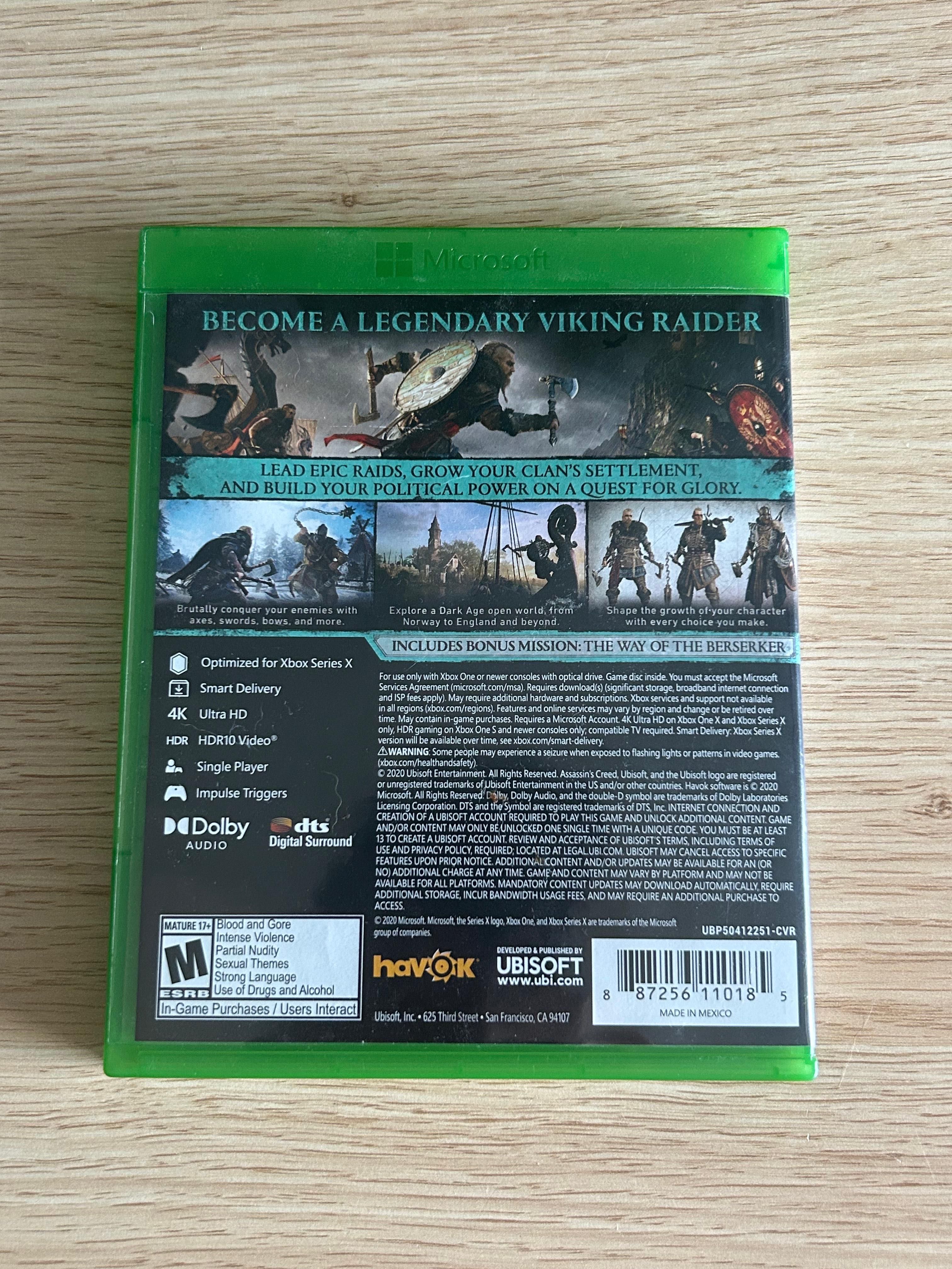 gra Xbox One Assassins Creed Valhalla