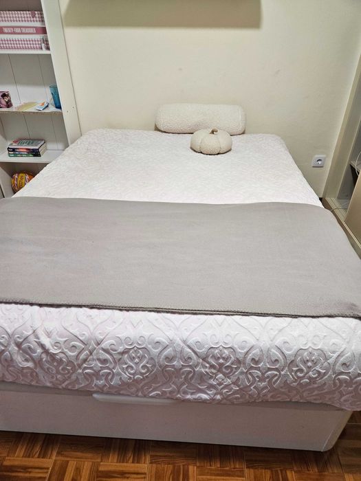 Cama box com colchão novo