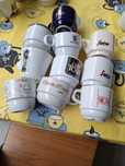 Chávenas de café meia de leite