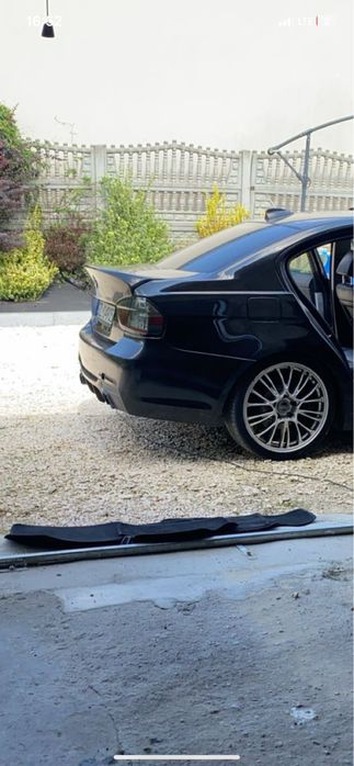 Lampy SMOKE LED BMW E90 + kalapa bagażnika prelci z lotką