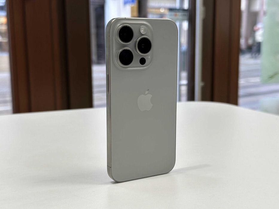 PROMKA!! iPhone 15 Pro Natural Titanium 128GB Gwarancja 24mies/Raty 0%