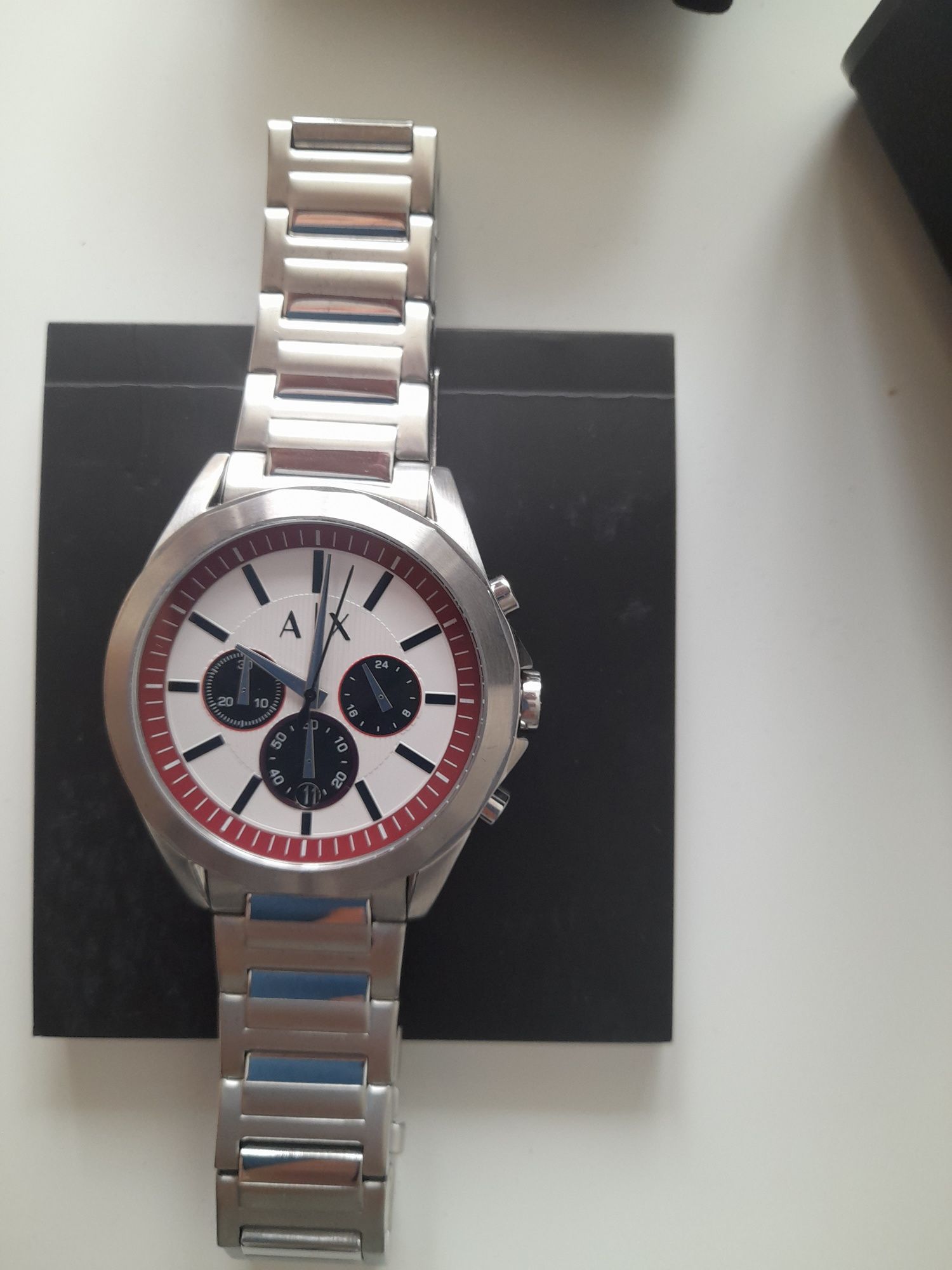 Piękny zegarek kwarcowy męski Armani Exchange Chronograph AX2646