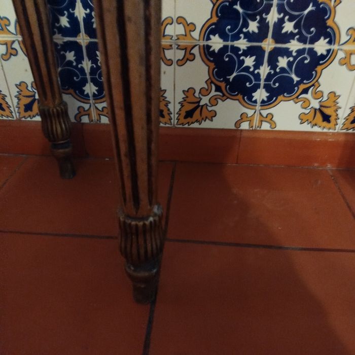 Conjunto de aparador com espelho rústico