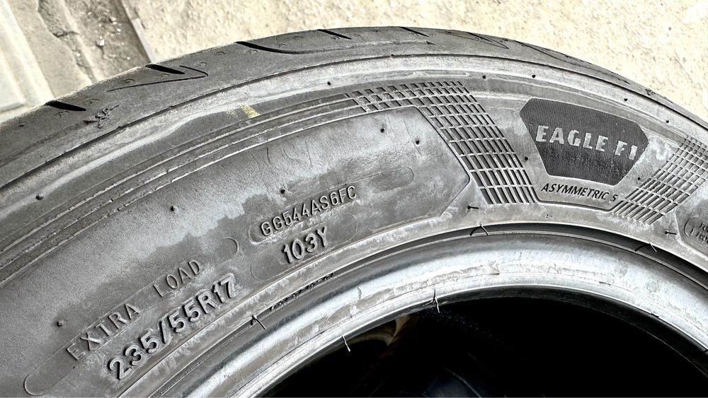 235/55/17 Goodyear Eagle F1(Asymmetric5) | 85%остаток | 2022г