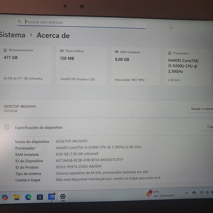 Portátil Asus bonito