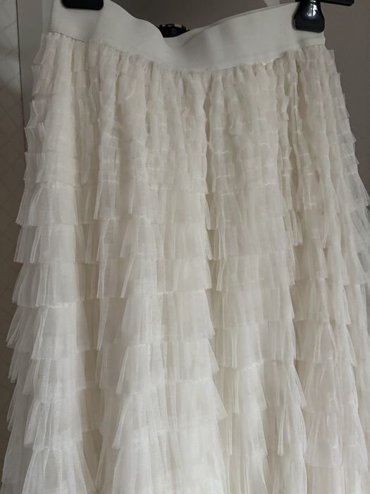 Spódnica długa śmietanka r. uniwersalny S/M/L